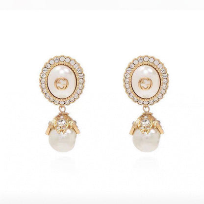 18k GUCCI Pearls Earrings