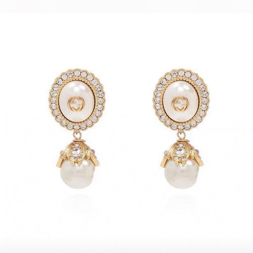 18k GUCCI Pearls Earrings