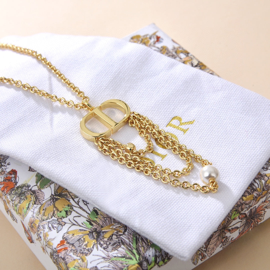 18K CD Chain Necklace