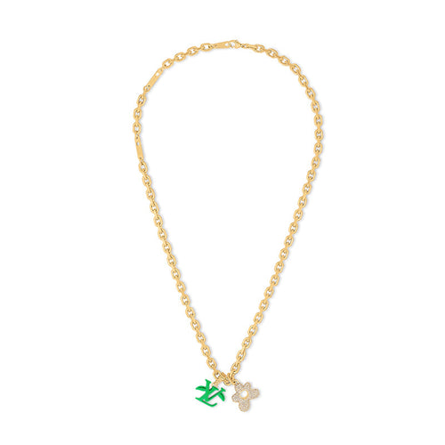 18K Louis Blooming Pendant Necklace