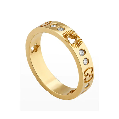 18K Gucci Icon Diamonds Ring
