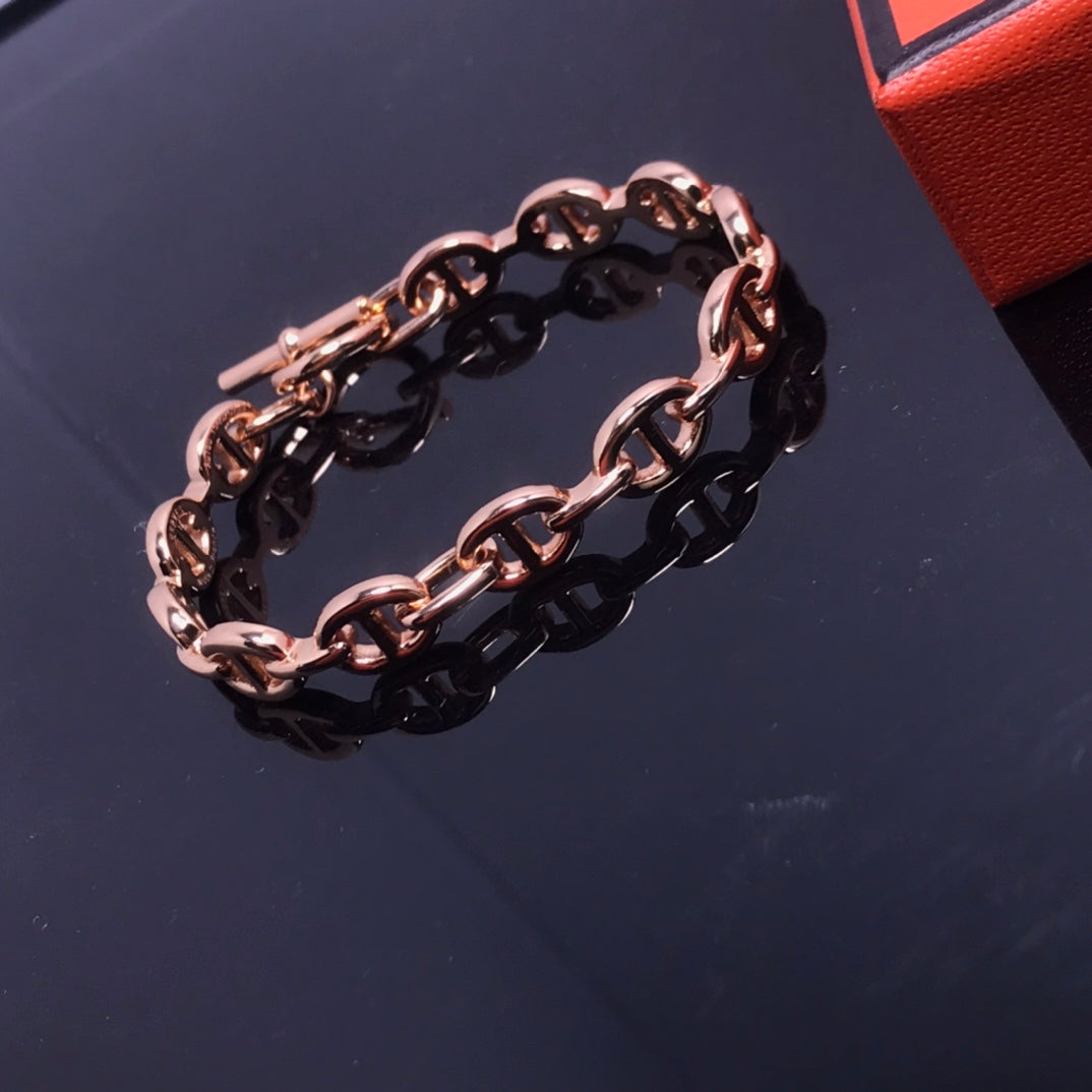 18K Chaine D'ancre H Bracelet